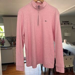 Vineyard Vines - Pink Saltwater Quarter-Zip M